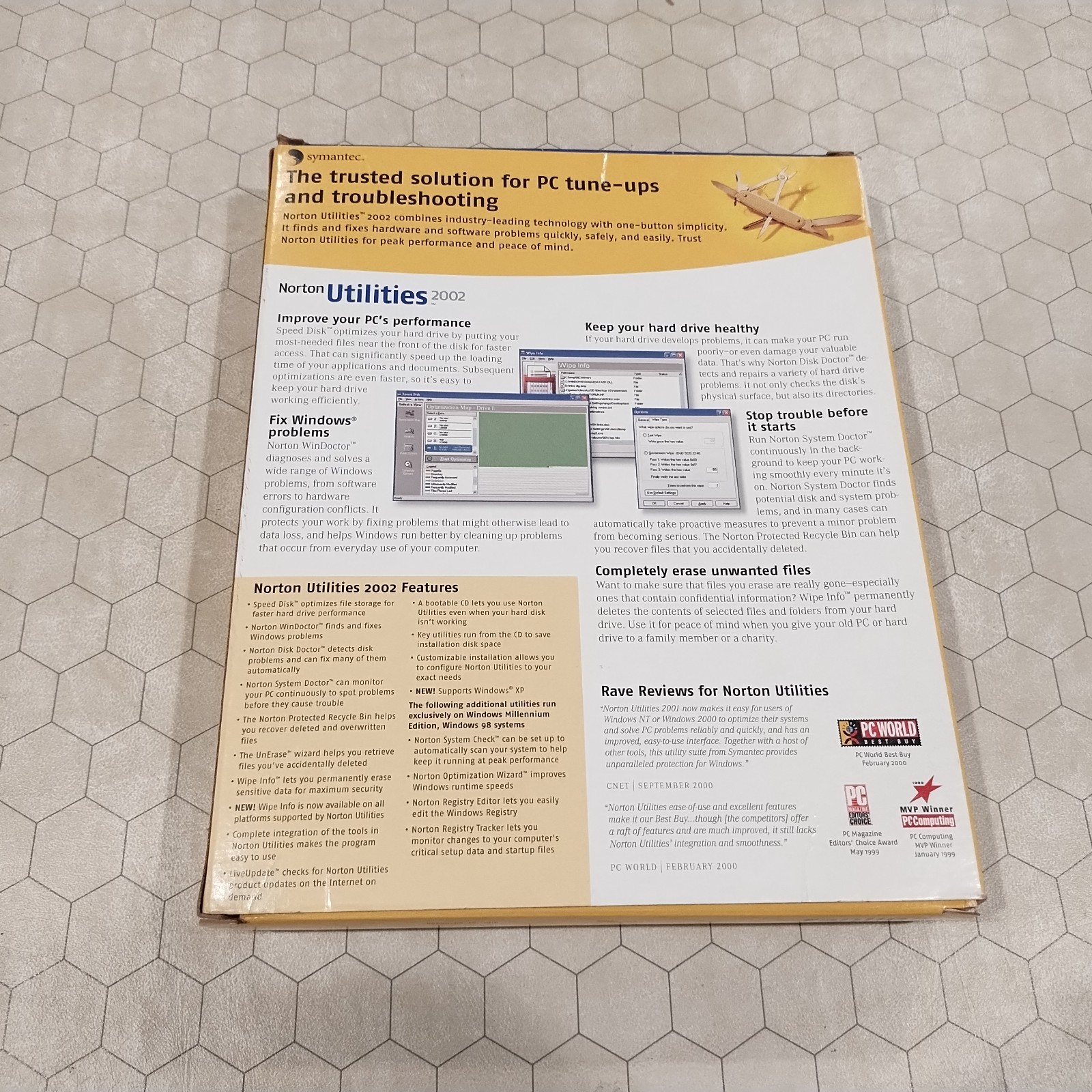 Norton Utilities 2002, Symantec, Windows XP/NT WS/Me/98 , CD-ROM, 2001