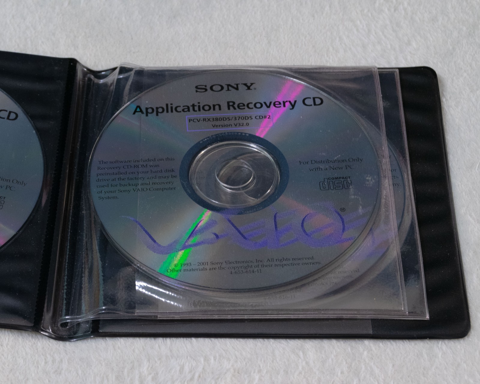 Sony VAIO System Application Driver Recovery CDs PCV-RX380DS/370DS 6 Discs