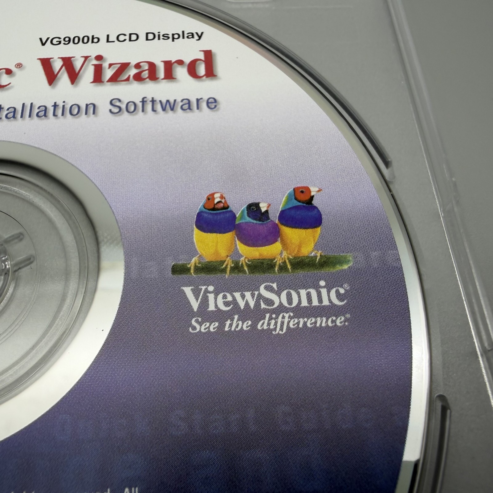 Vintage 2001 ViewSonic Wizard VG900b Monitor LCD Software Drivers CD-ROM Win Mac