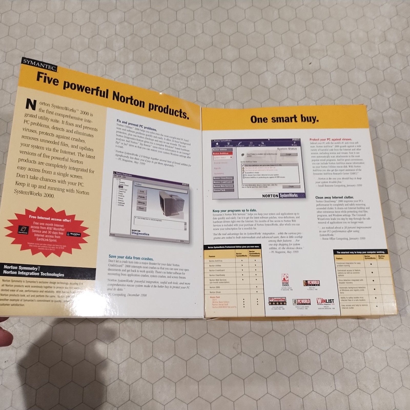 Norton SystemWorks 2000 Version 3.0, Symantec, Windows 95/98, 1999 3.5″ disks