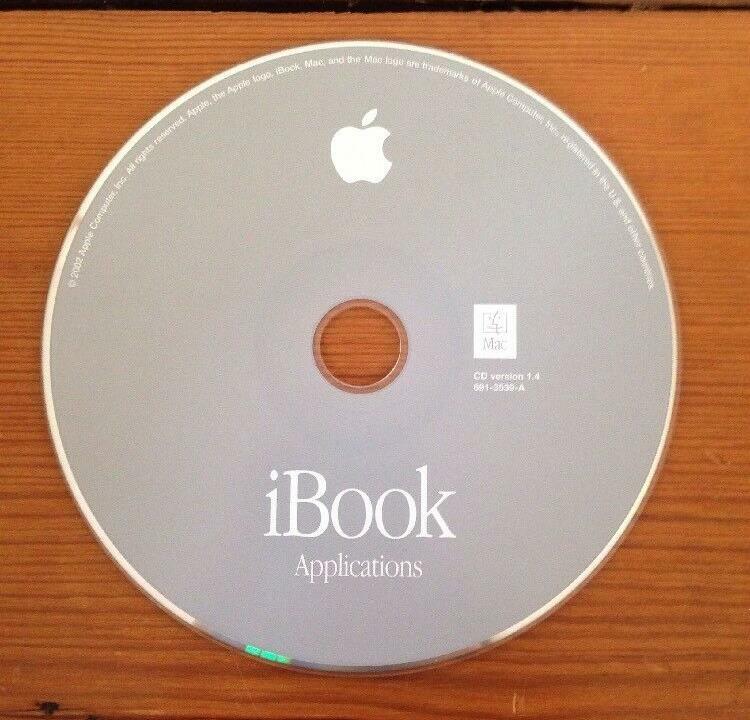 Vintage 2002 Mac Applications 1.4 CD Disc iBook Software Install Macintosh