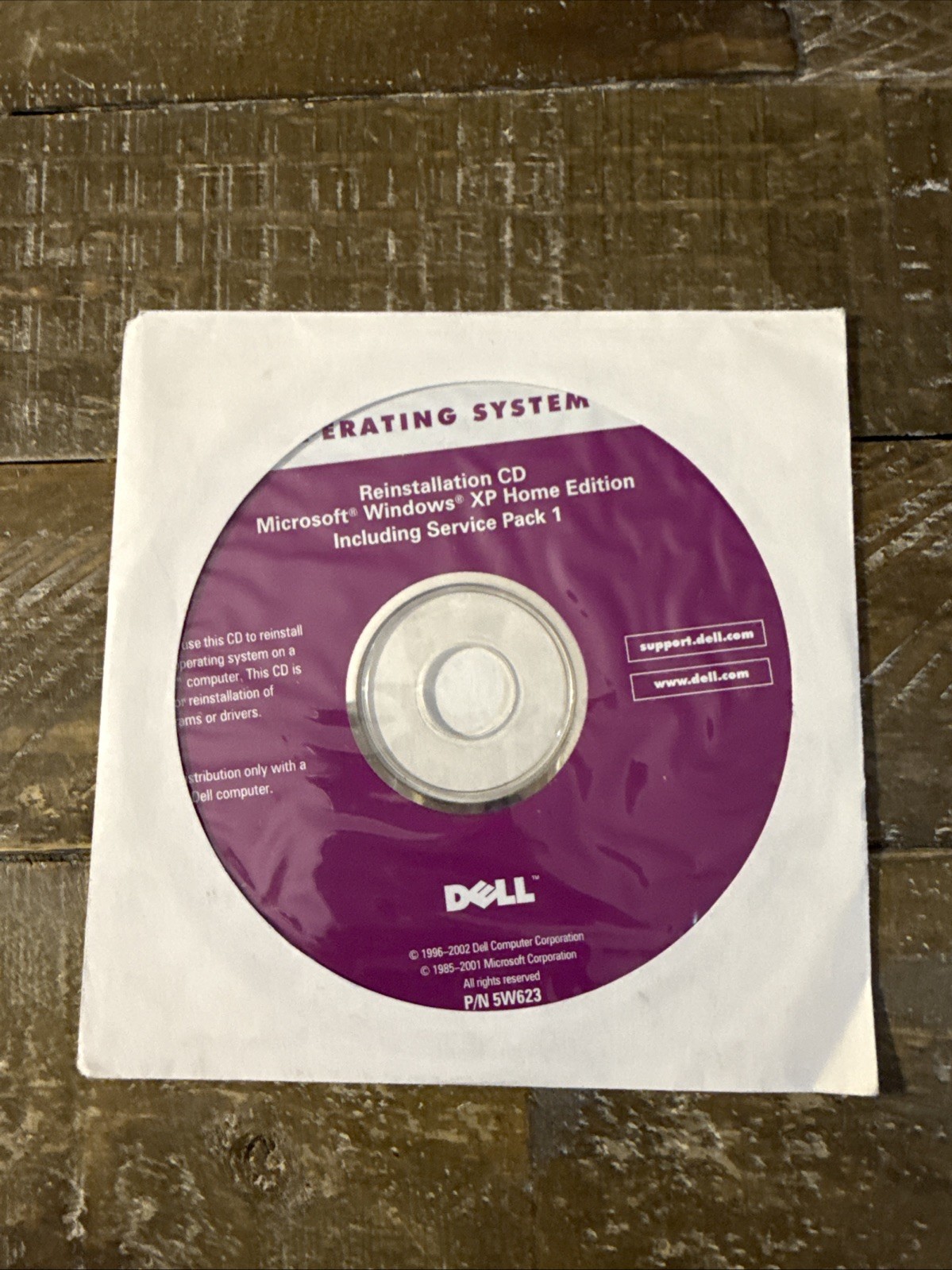 Dell Operating System Windows XP Home Edition Software PC Cd Rom