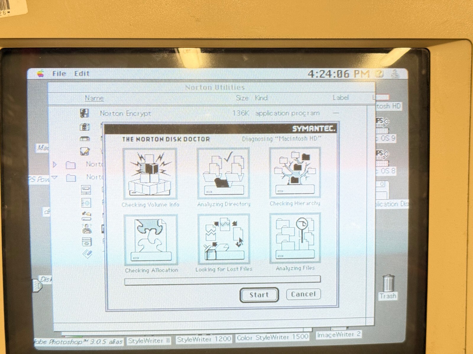 Norton Utilities 2.0 Software 3-1/2″ disks – vintage Mac software