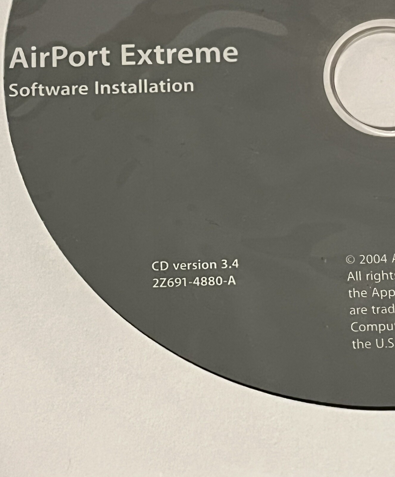 Apple Airport Extreme Software Installation CD Version 3.4 Brand New Unopened