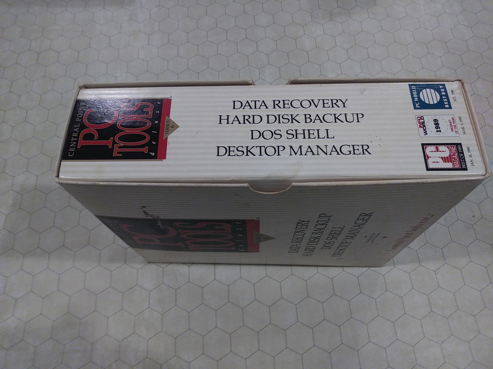 Central Point PC Tools Deluxe Version 6, DOS, 3.5″ and 5.25″ floppy disks, 1990