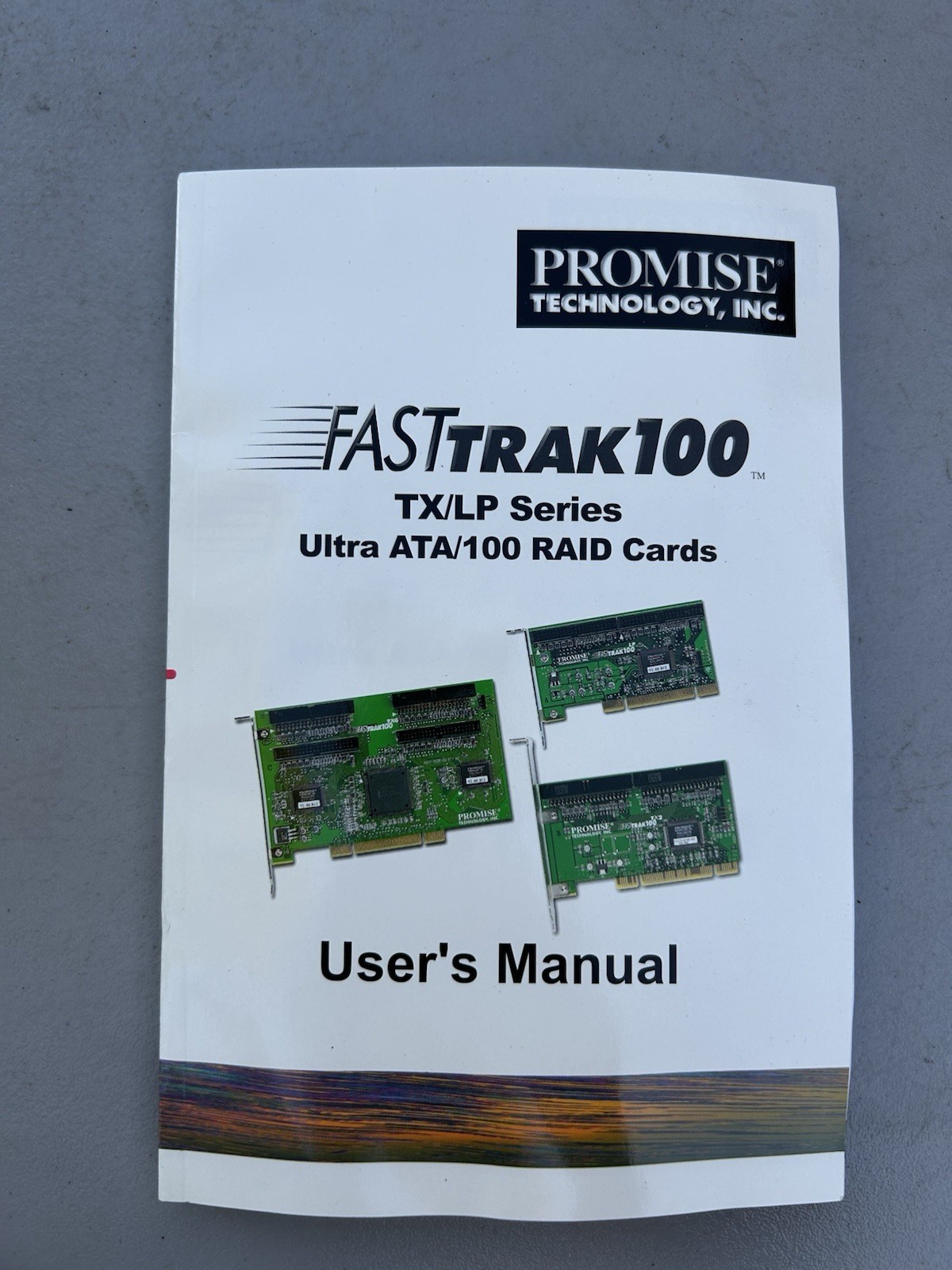 Promise FastTrak100 TX LP Series Original User Manual and Driver CD Disc Bundle