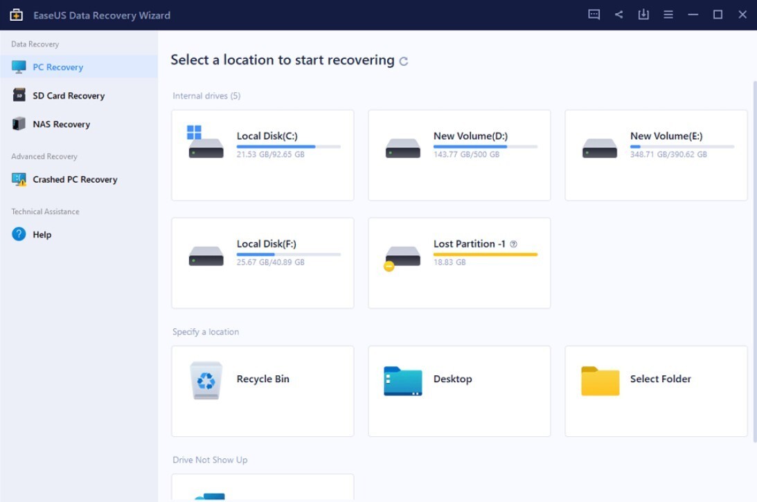 EaseUS Data Recovery Wizard Pro v19.7 -Lifetime free upgrades for 1 PC [Disc]