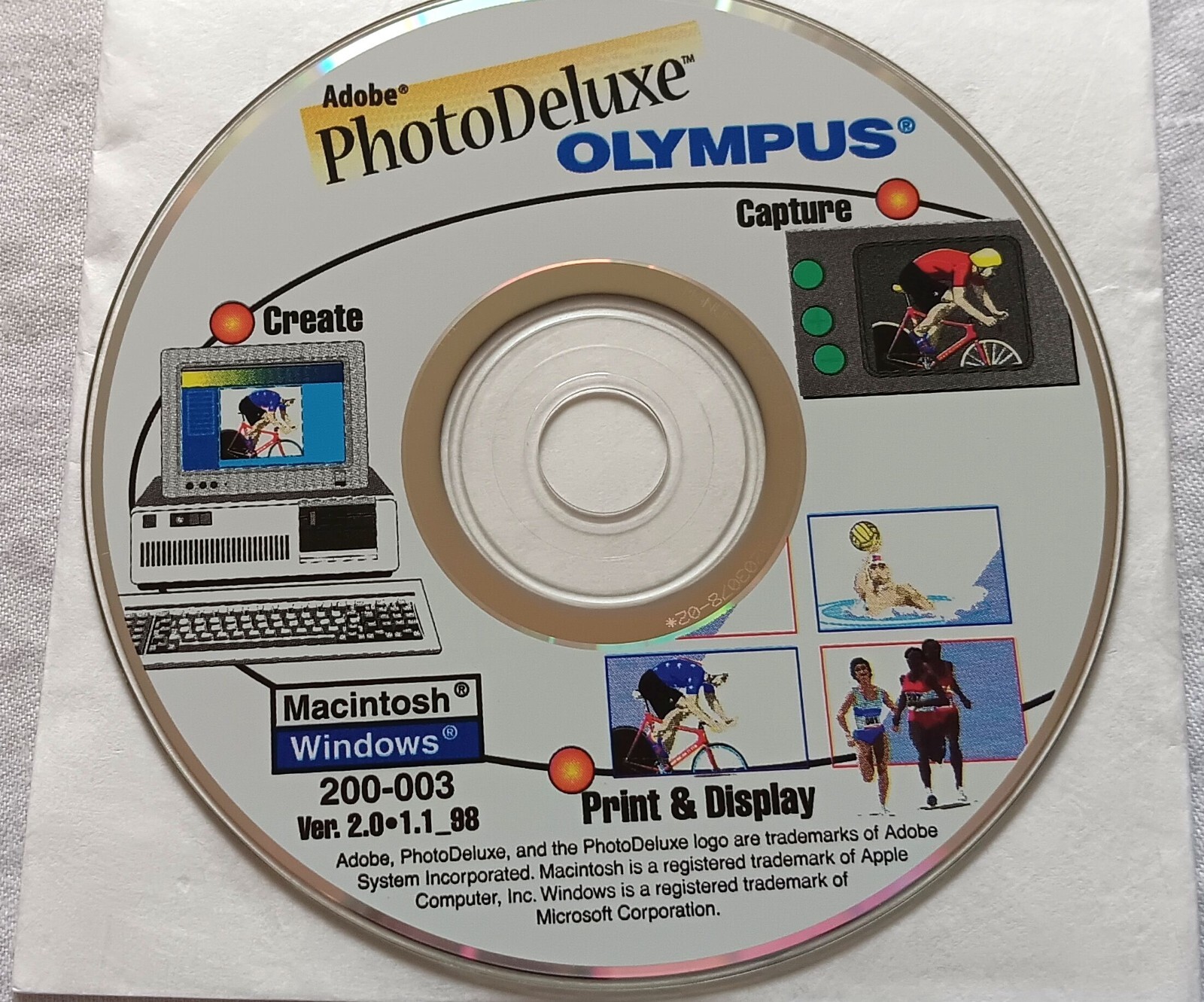 Olympus Digital Camera rev 2.5 Driver, Utility Software, Adobe PhotoDeluxe EUC