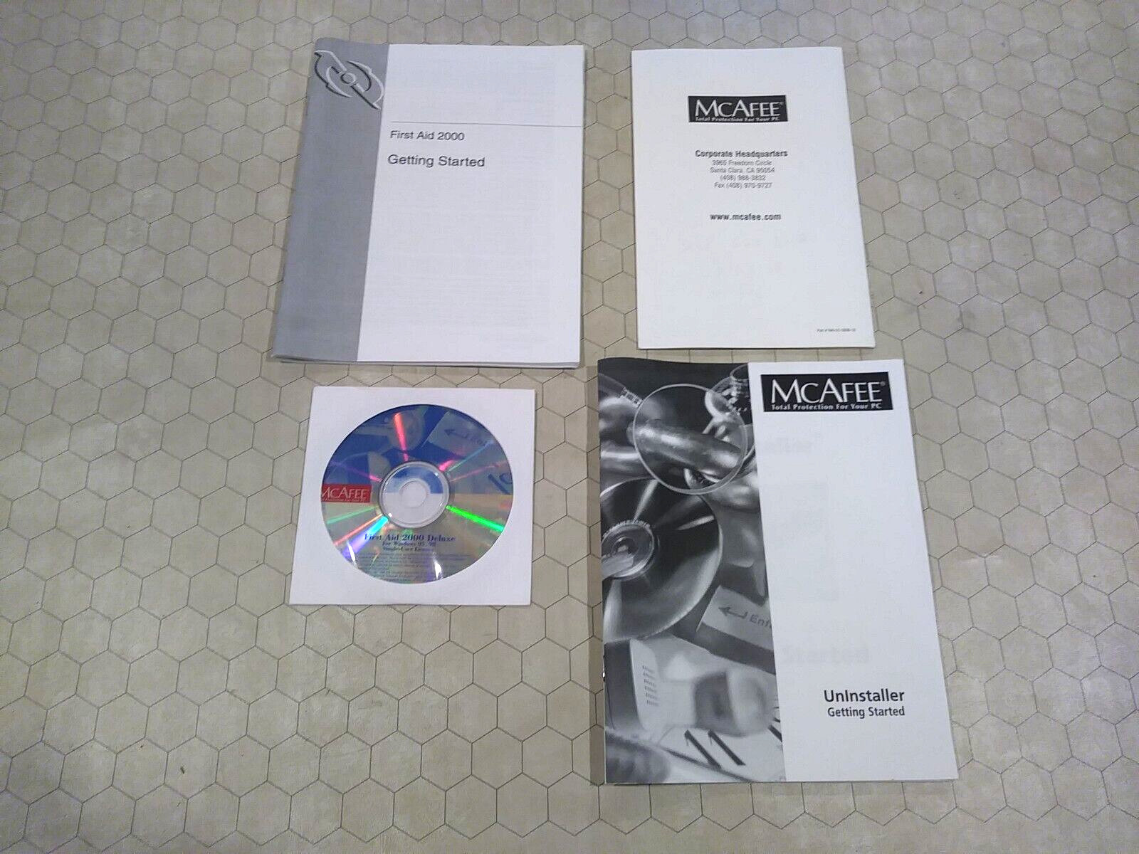 McAfee First Aid Deluxe 2000, Windows 95/98 CD-ROM, 1998