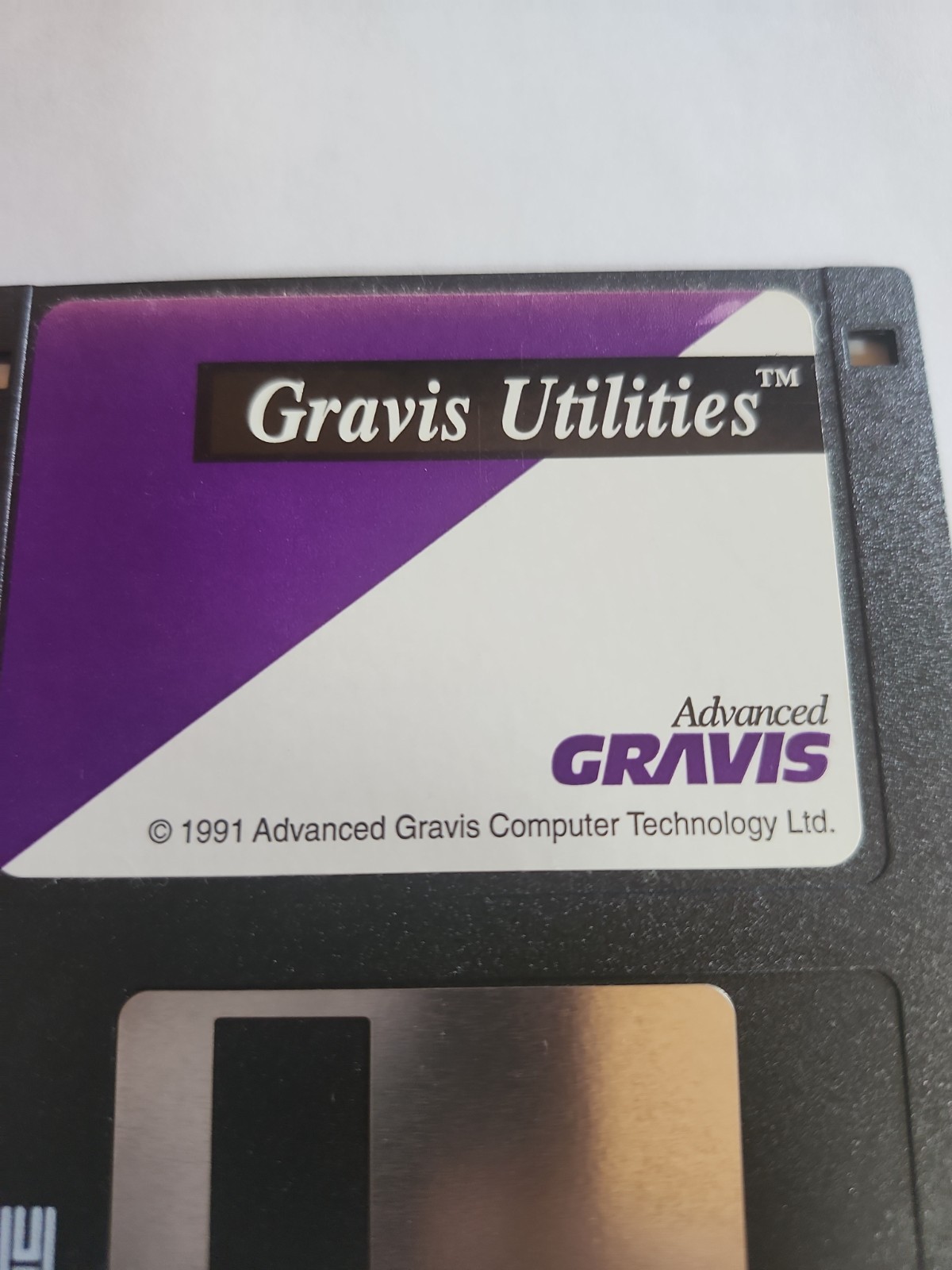 Gravis Utilities 3.5″ Floppy Disk 1991 Software Tool for PC – Vintage