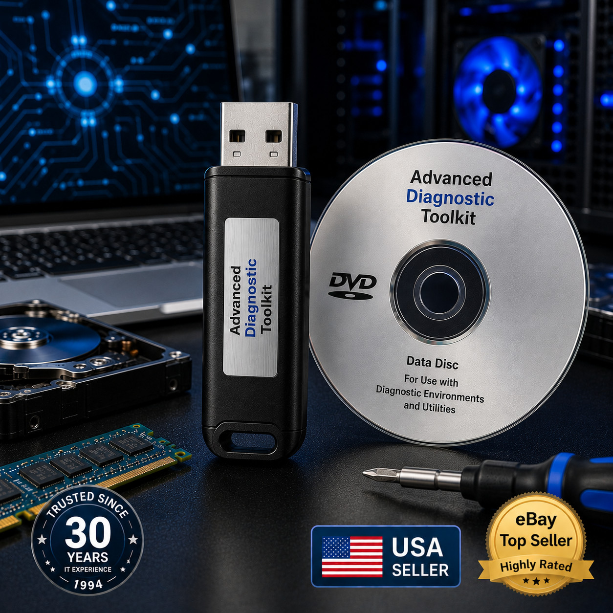 PC Diagnostic USBDVD • Win11PE • PC Repair Tools • Multi‑Boot