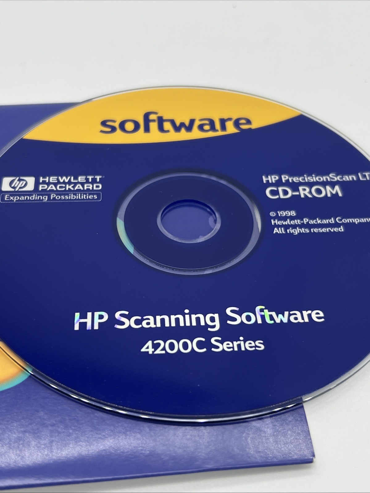 HP 4200C Series PrecisionScan LT Software CD-ROM 1998