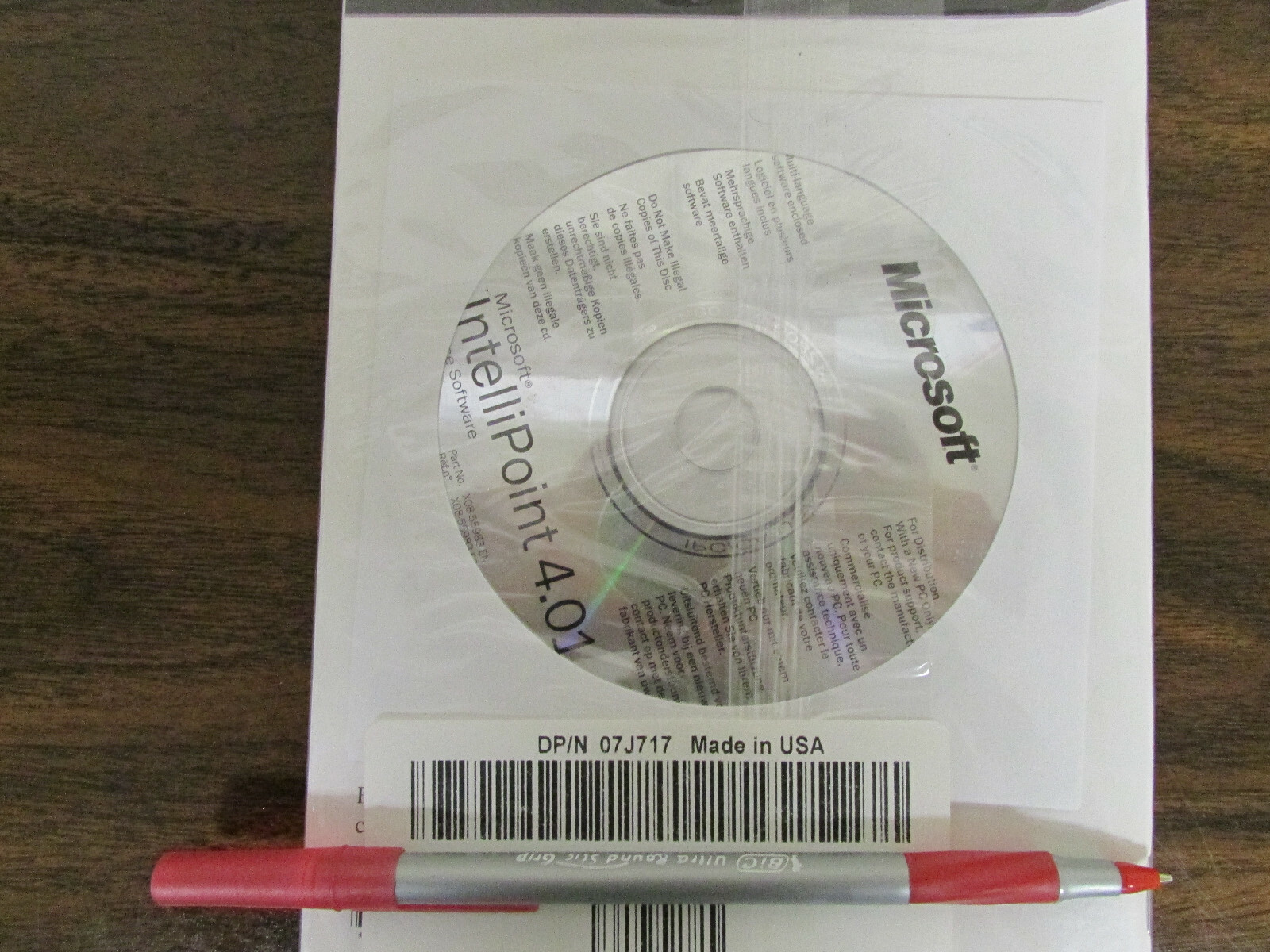 Microsoft IntelliPoint 4.1 Mouse Software CD Drivers Installation Disk New