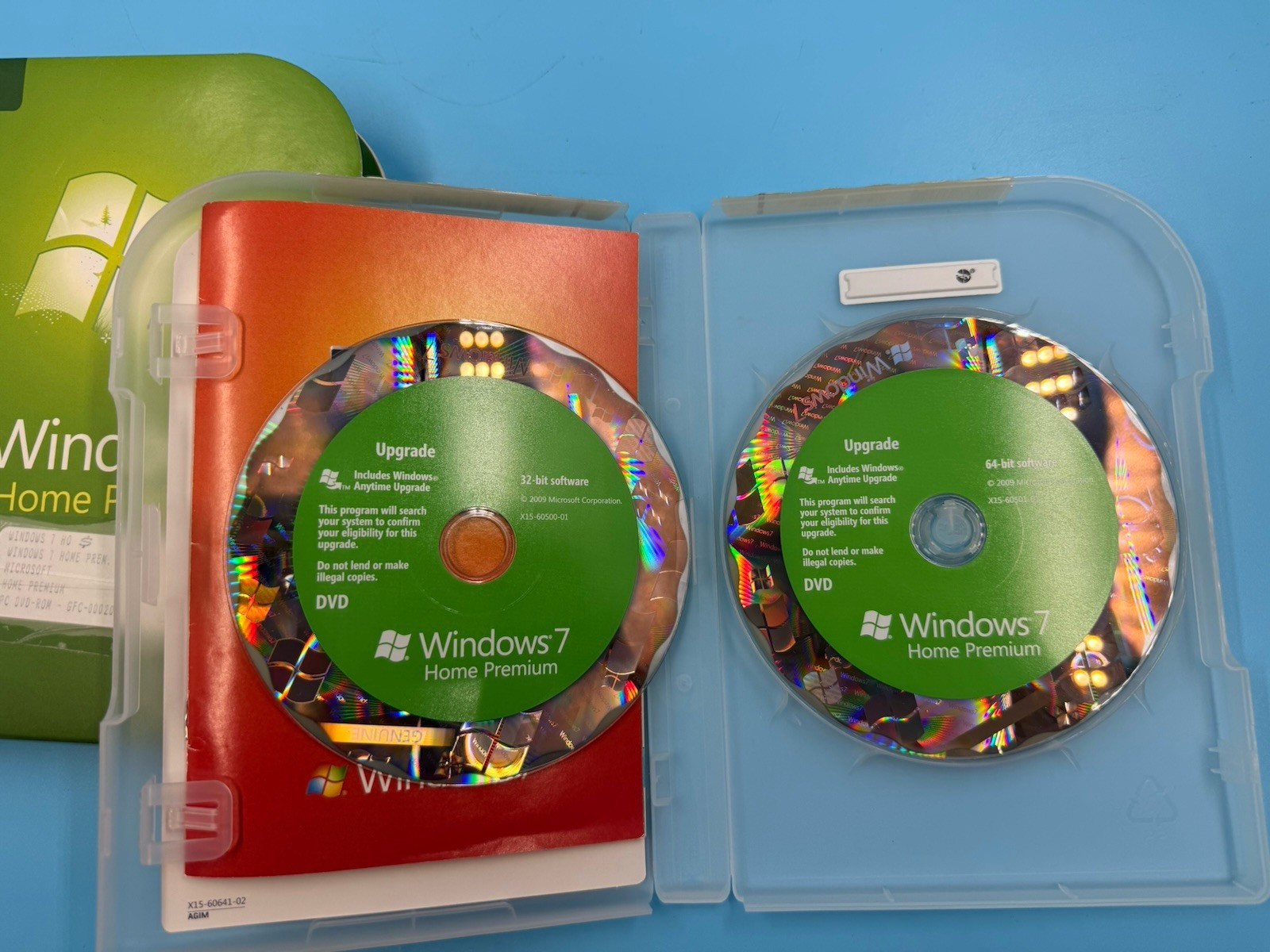 Microsoft Windows 7 Home Premium 32 Bit Only DVD w/Product Key