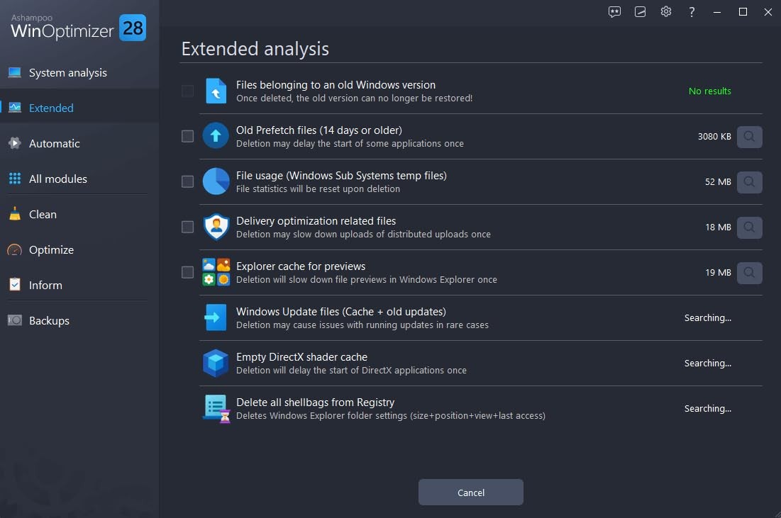 Win­Optimizer 28 – More control, , and power for your PC