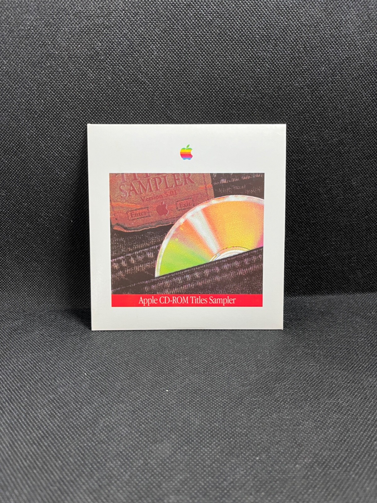 Rare, Vintage 1992 Apple Computer CD-ROM Titles Sampler, used, in paper case