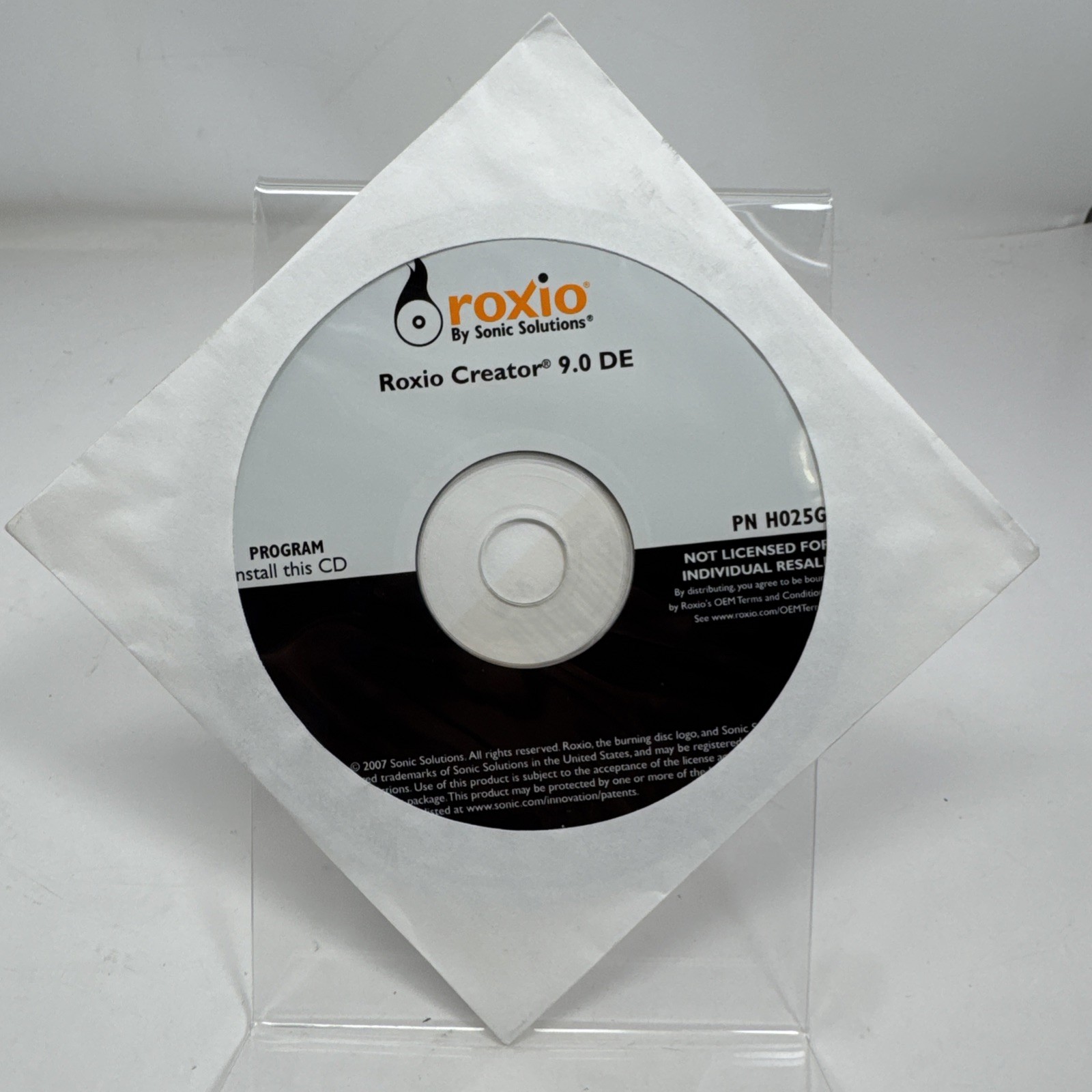 ROXIO CREATOR & MYDVD 9.0 DE (2007 CD) – NEW Sealed