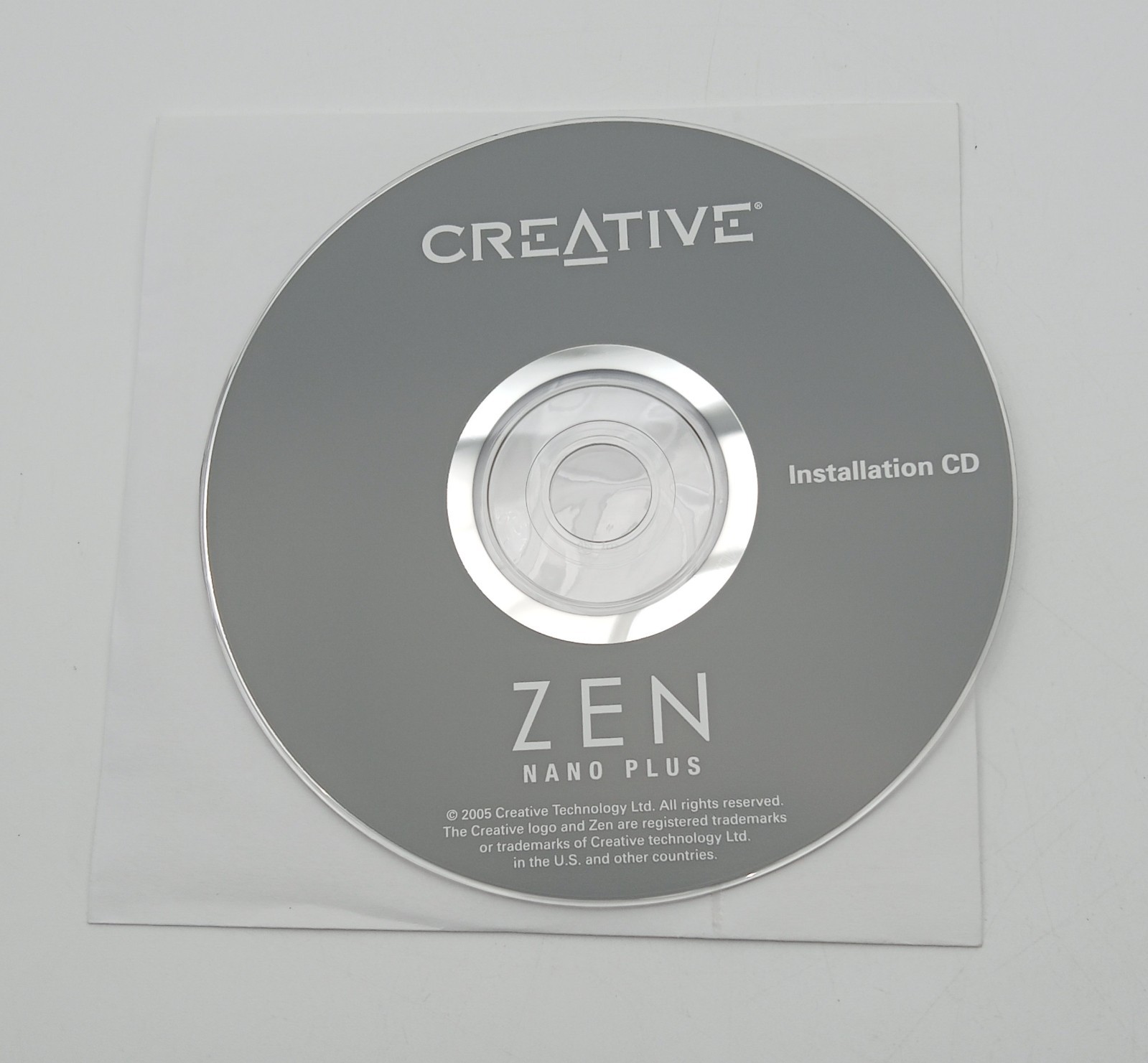 Creative Zen Nano Plus Installation CD Software Driver Disc Replacement 2005