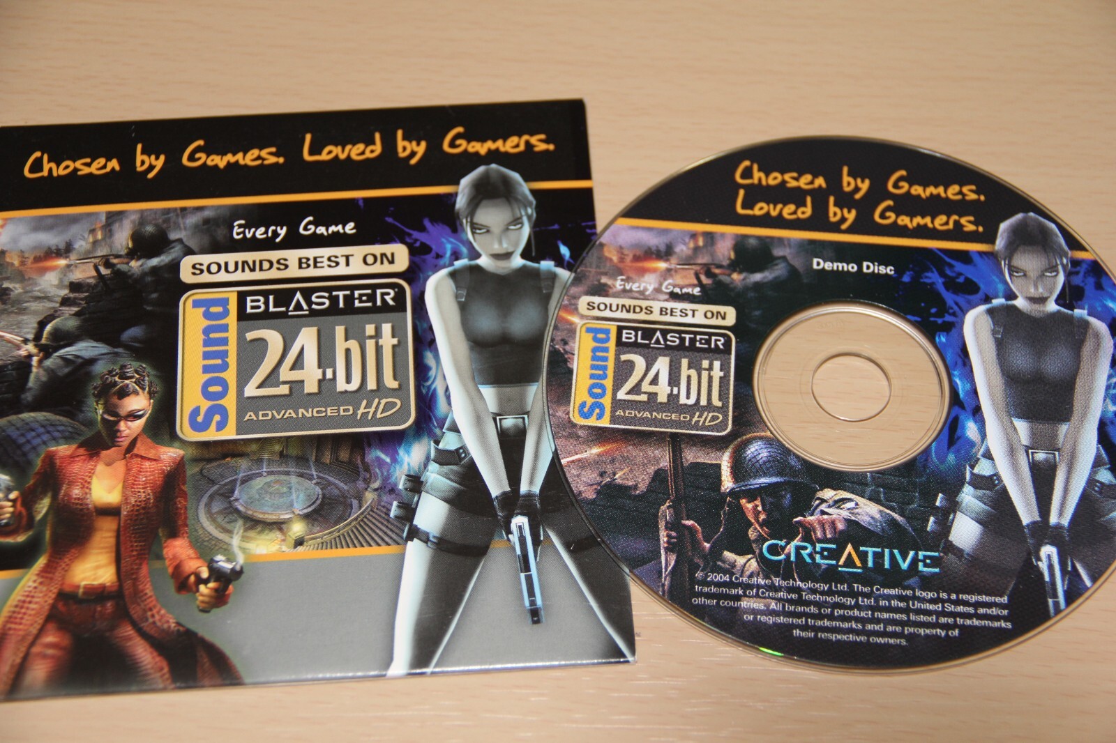 Creative Sound Blaster Demo Disc CD 24-Bit Advanced HD Chosen By Loved By Gamers