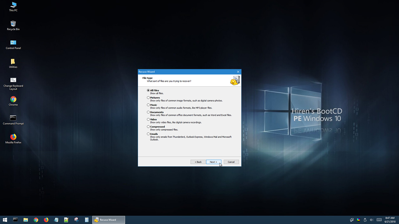 Hiren’s Boot DVD PE 1.0.8 Recover & Repair Windows XP 7 8 10 & 11 CD