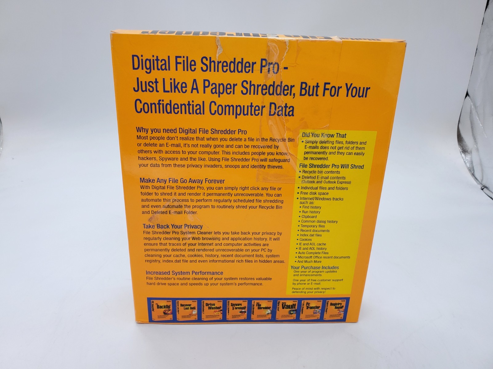 Digital Drive Shredder Pro- StompSoft – 2005 – Sealed New!