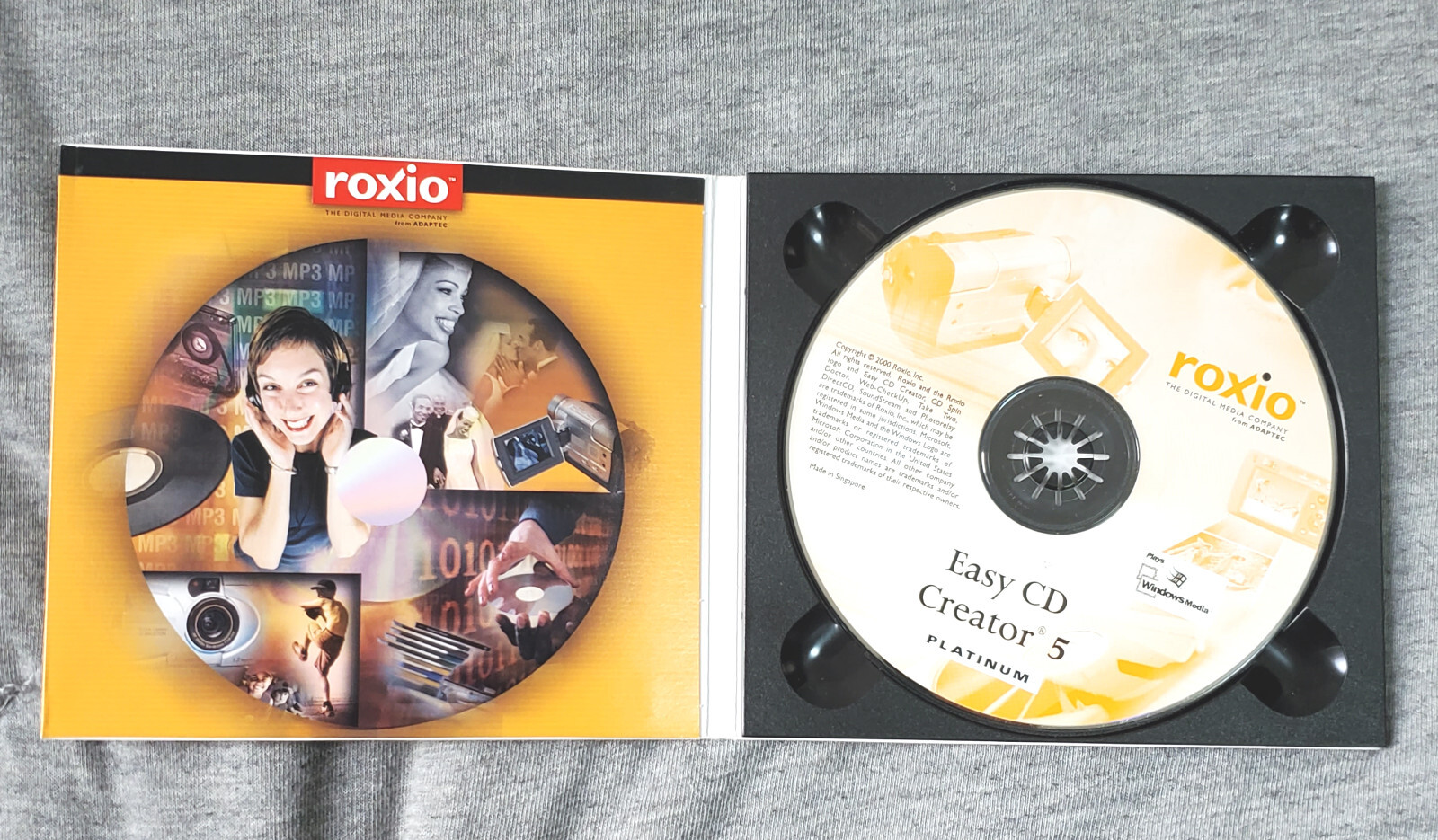 Vintage big box PC software – Roxio Easy CD Creator 5 – disc burning