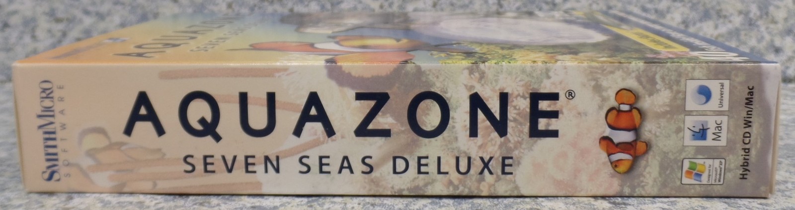 Software PC Aquazone Seven Seas Deluxe Includes Sharks Screensaver NEW BOX