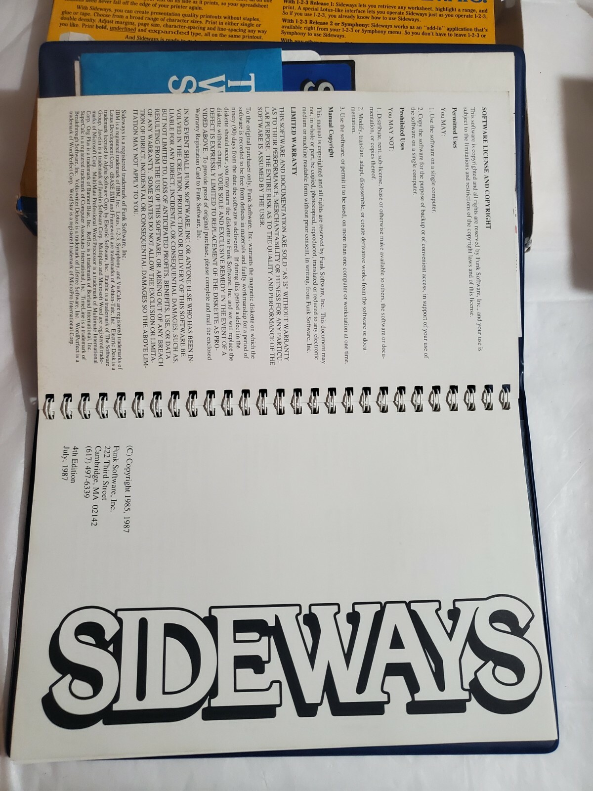 VTG SIDEWAYS V3.2 – THE RIGHT WAY TO PRINT SPREADSHEETS – IBM PC