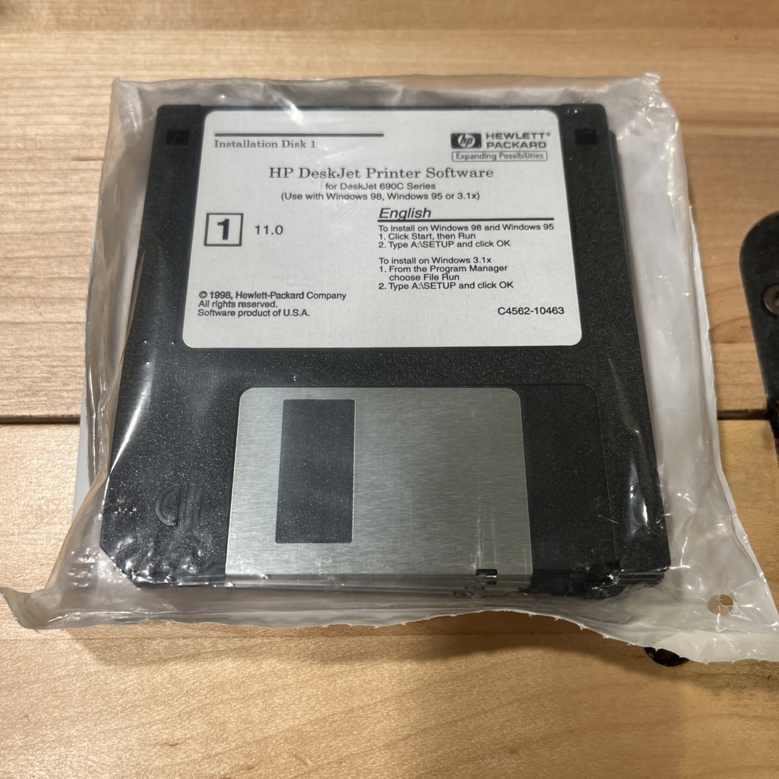 Hewlett Packard HP Deskjet Printer Software 690C Series 3.5” Floppy Disk NEW