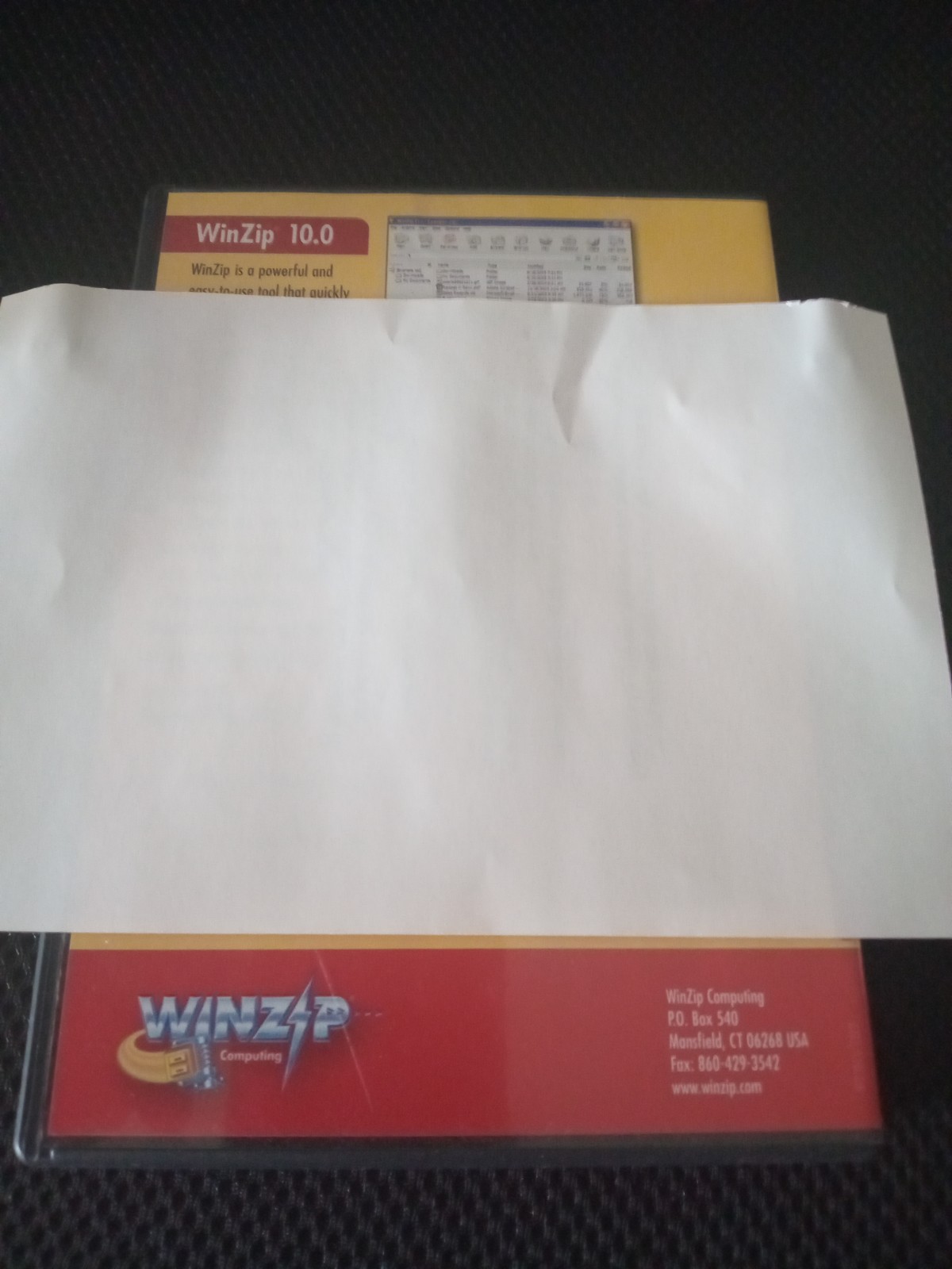 Winzip 10 Standard And Pro Comes With Disc And Key