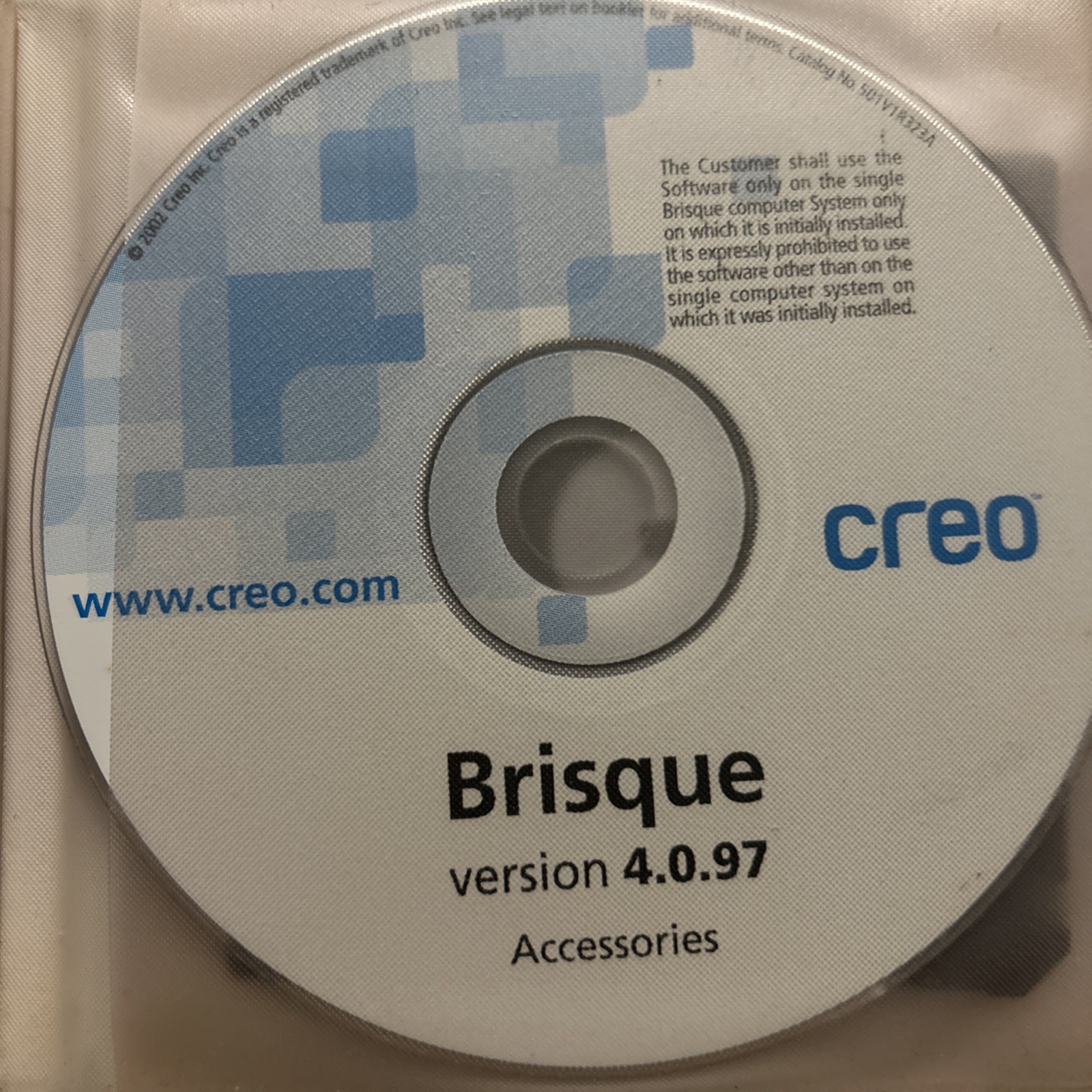 Creo Brisque 4.0.97 RIP Software Installation Kit – 8 Disks + Docs – Legacy