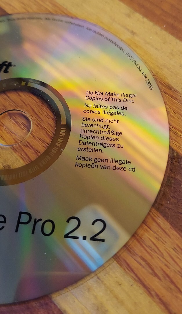 Microsoft CD IntelliType Pro 2.2 Keyboard Software 1994 to 2002 PC Windows XP