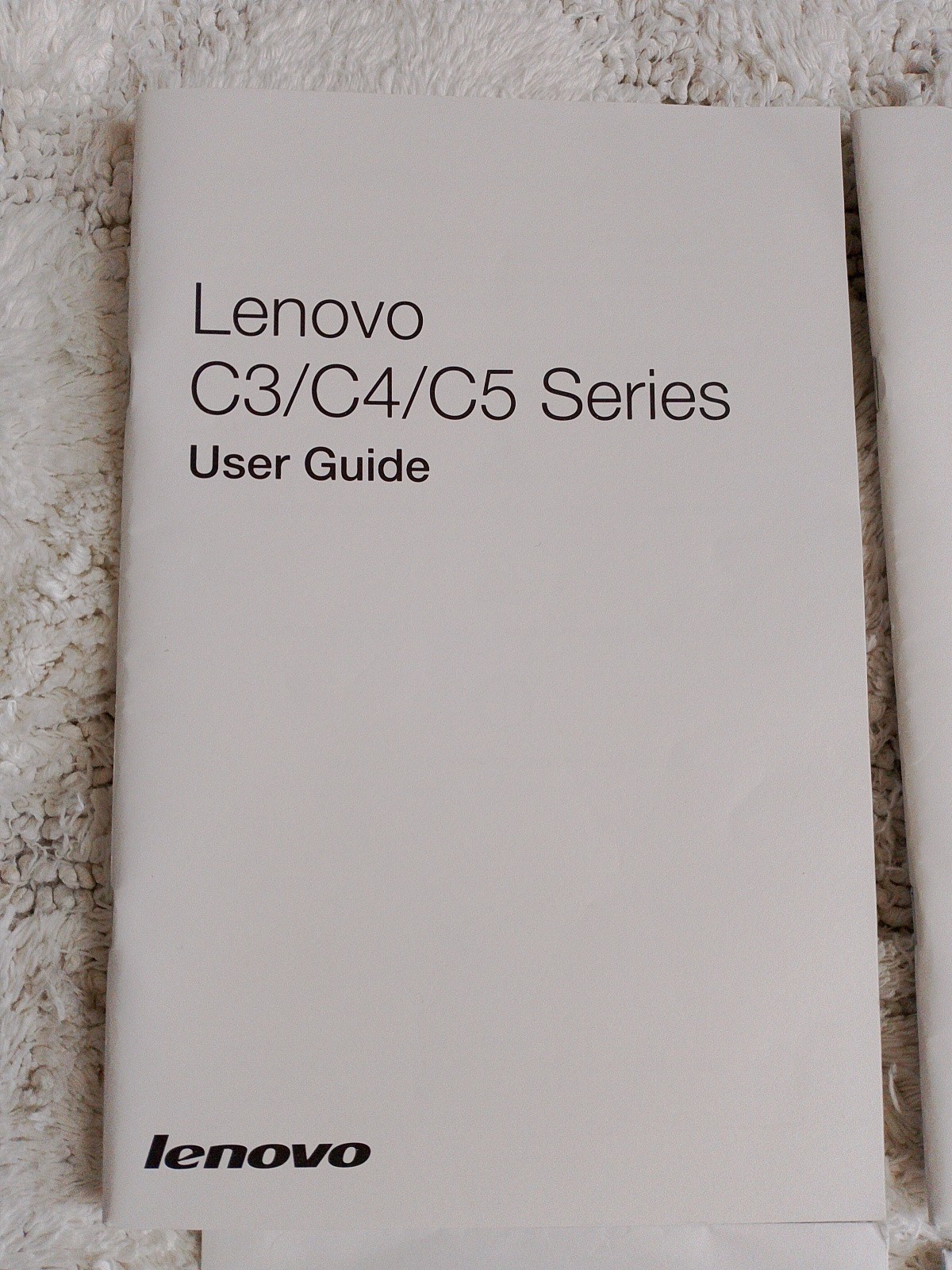 Lenovo C3/C4/C5 Series User Guide C560 Drivers CD & Safety Guide