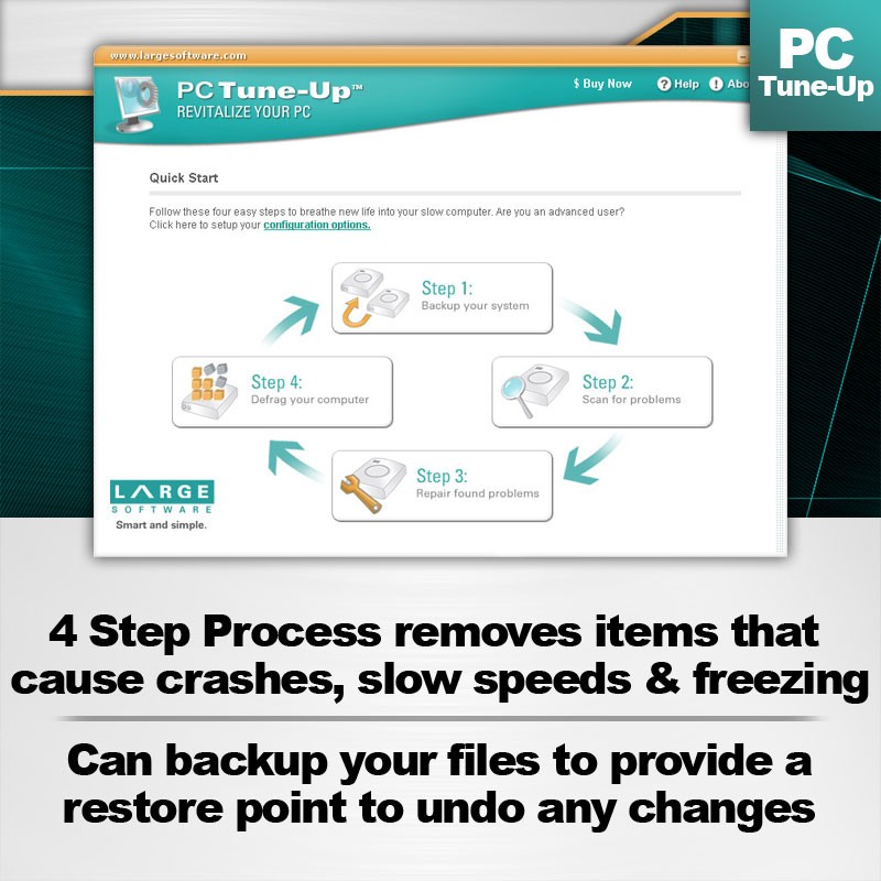 PC Tune-Up, Privacy Cleaner with SOS Backup – Security Essentials Suite