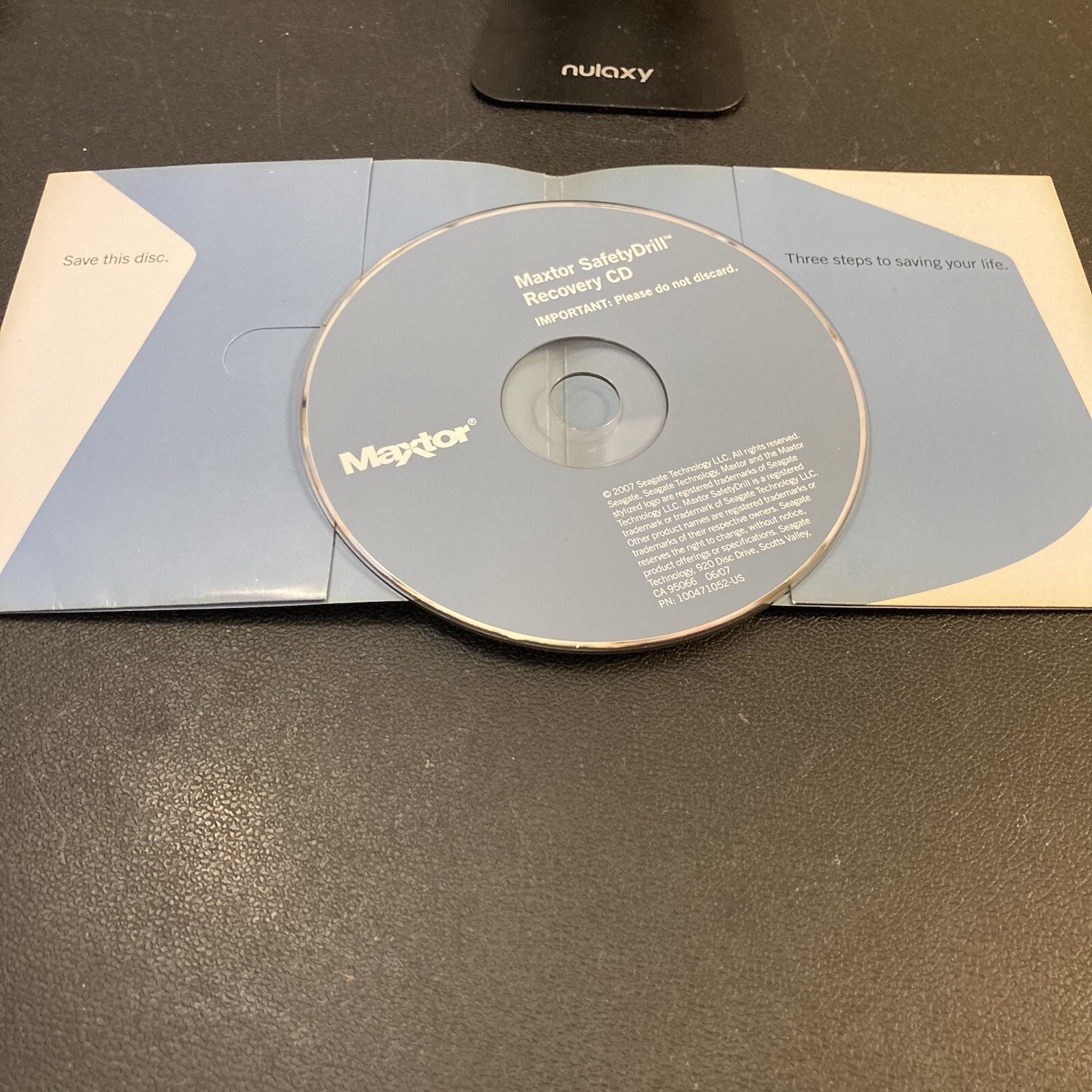 Maxtor Safety Drill Recovery CD for OneTouch 4 Mini Seagate (Recovery Disc Only)