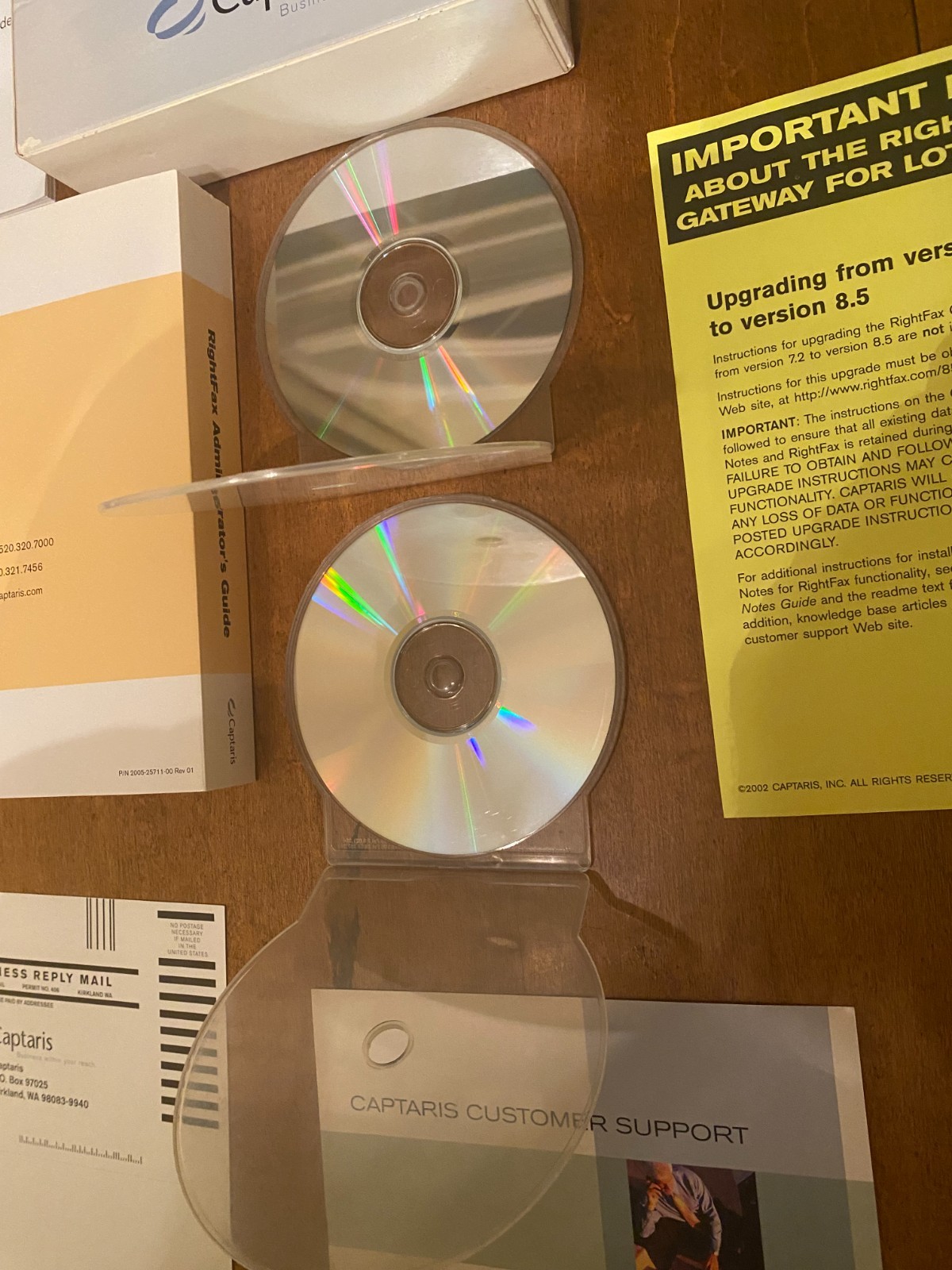 Captaris RightFax 8.5 Business Server Software CD Set Manuals Complete Bundle