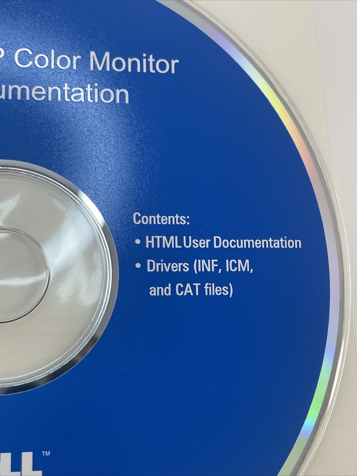 Dell 1730FP Color Monitor USER DOCUMENTATION 2003 PC CD-ROM DISC MANUAL