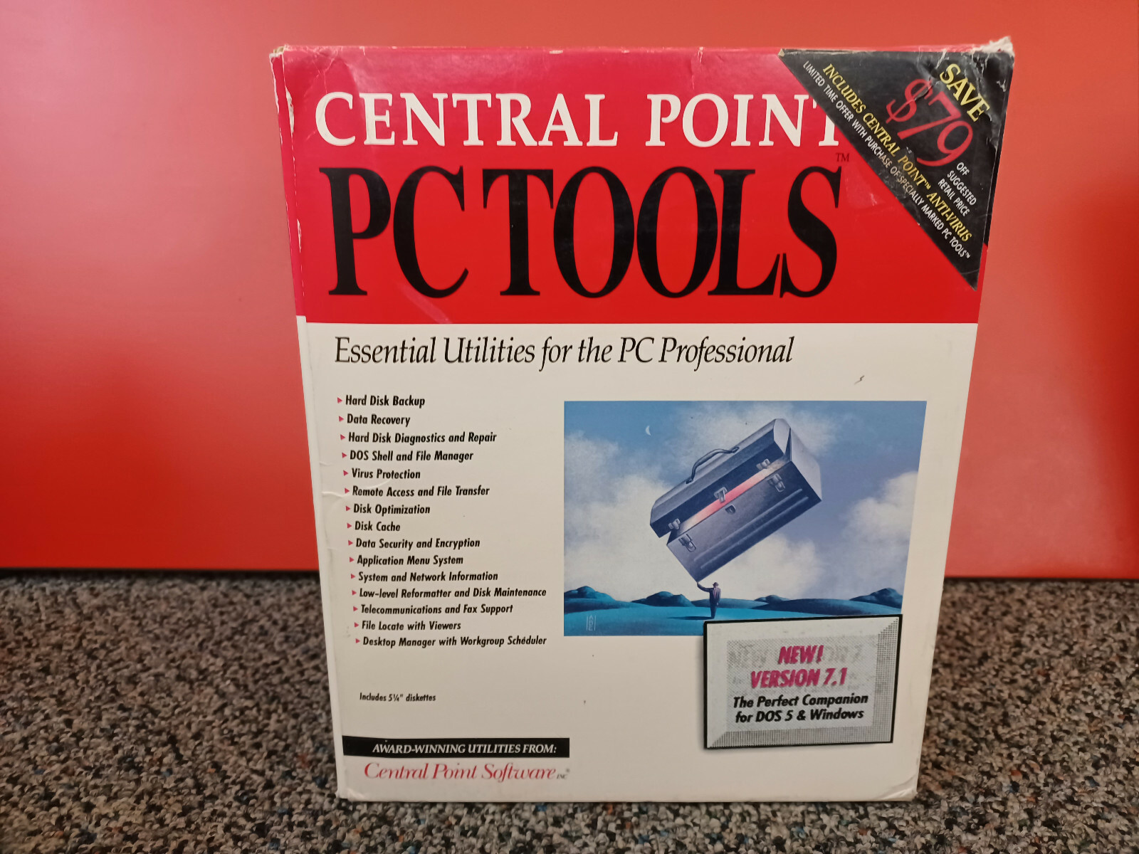 Vintage Central Point PC Tools Utility Software 7.1