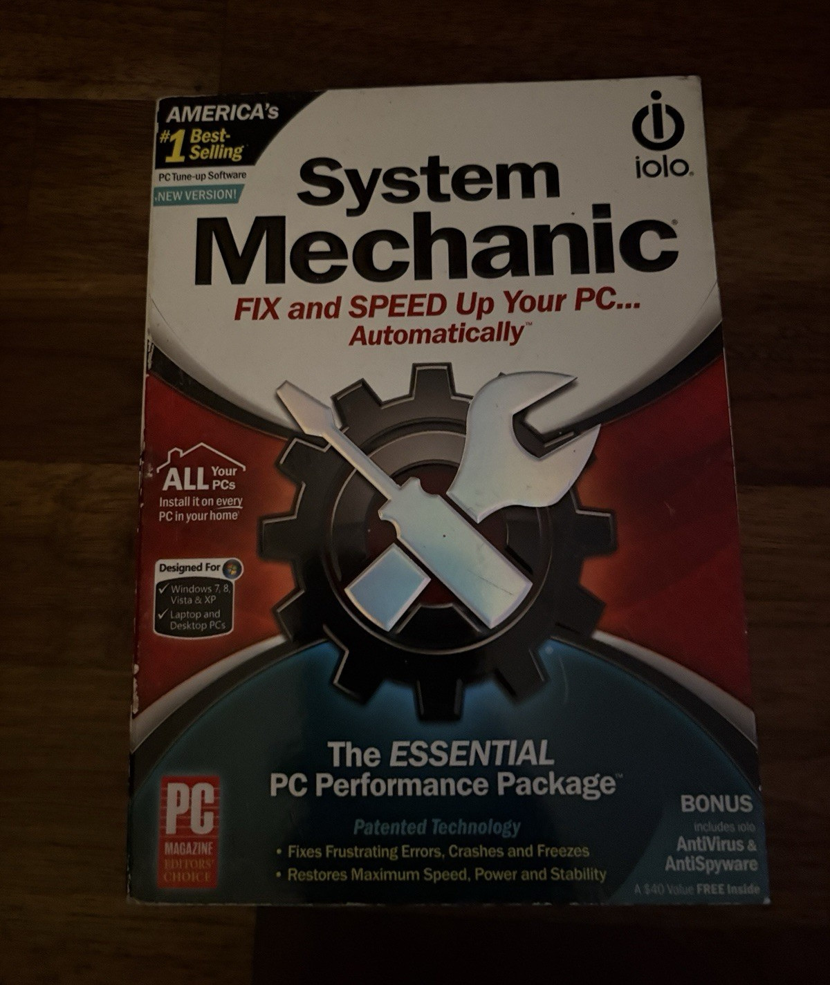 iolo System Mechanic System & Registry Optimization CD for Windows XP/Vista/7/8
