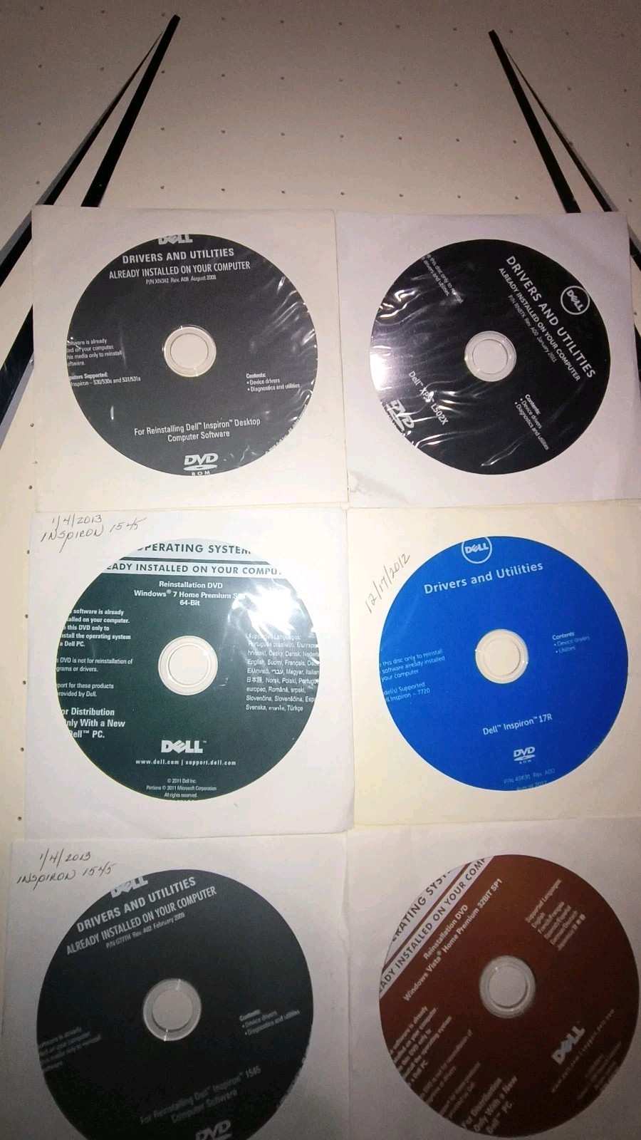 Inspiron 17R 1545 XPS L5 DELL OPERATING SYSTEM DRIVERS UTILITIES DISCS Windows 7