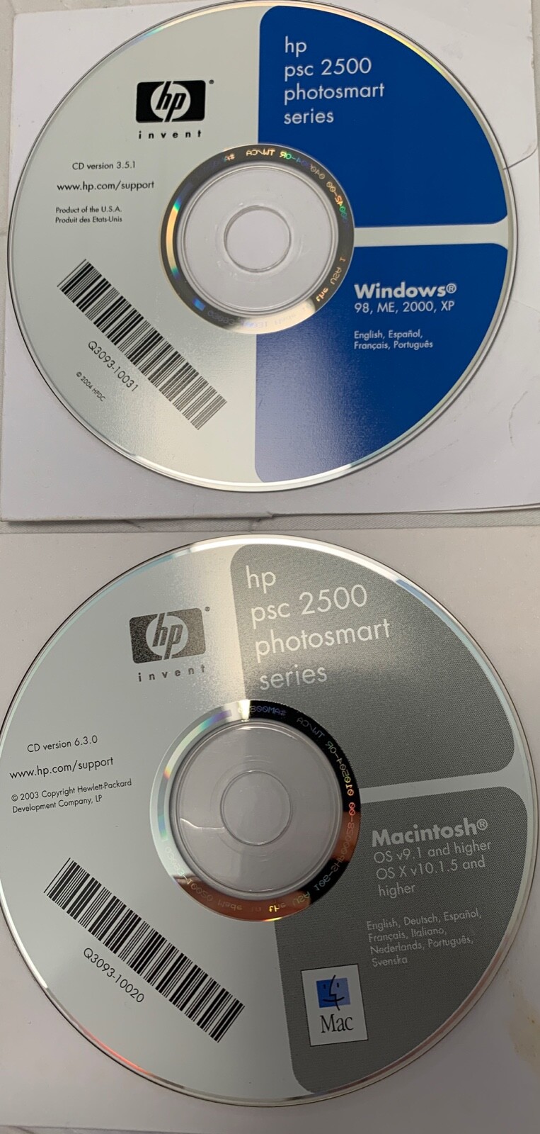 HP PSC 2500 PHOTOSMART SERIES CD