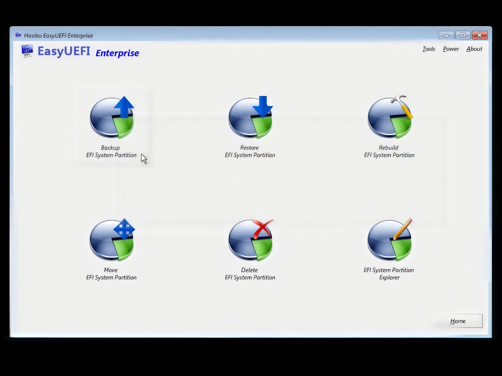 EasyUEFI Enterprise Edition Bootable DVD/USB