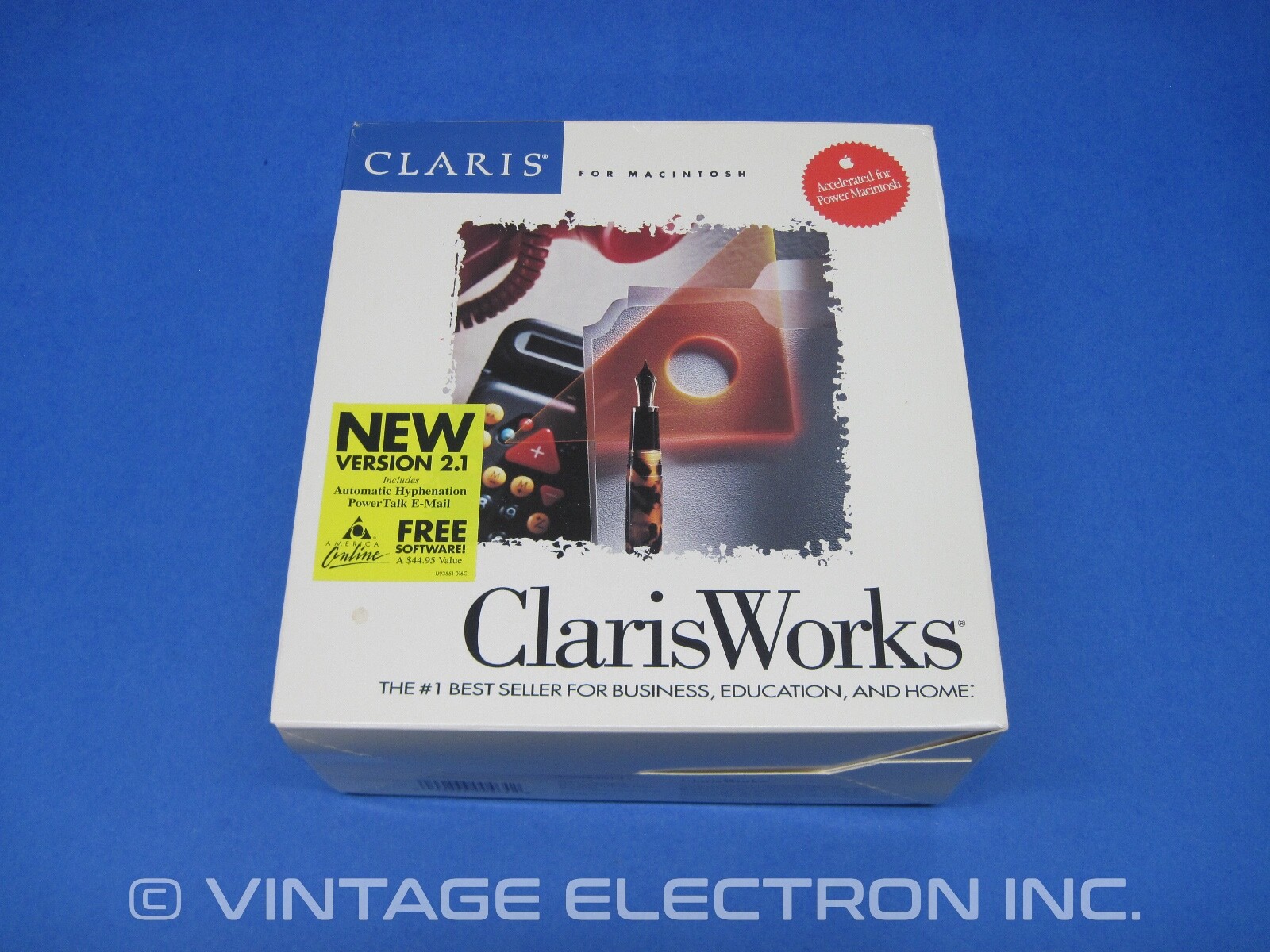 Vintage Apple Macintosh ClarisWorks Software – V2.1 – Complete Software 1993