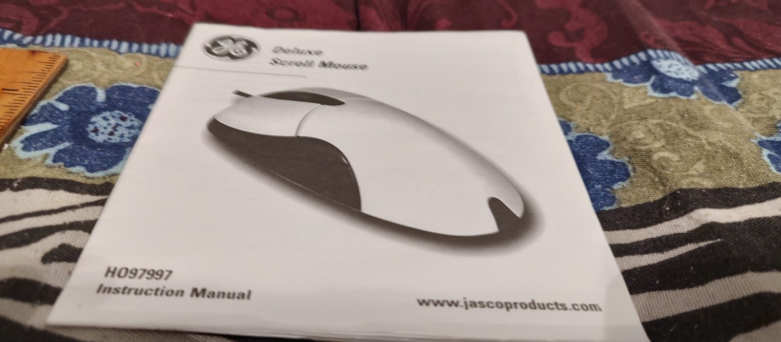 GE Deluxe Scroll Mouse Driver General Electric Software Only RARE HTF 