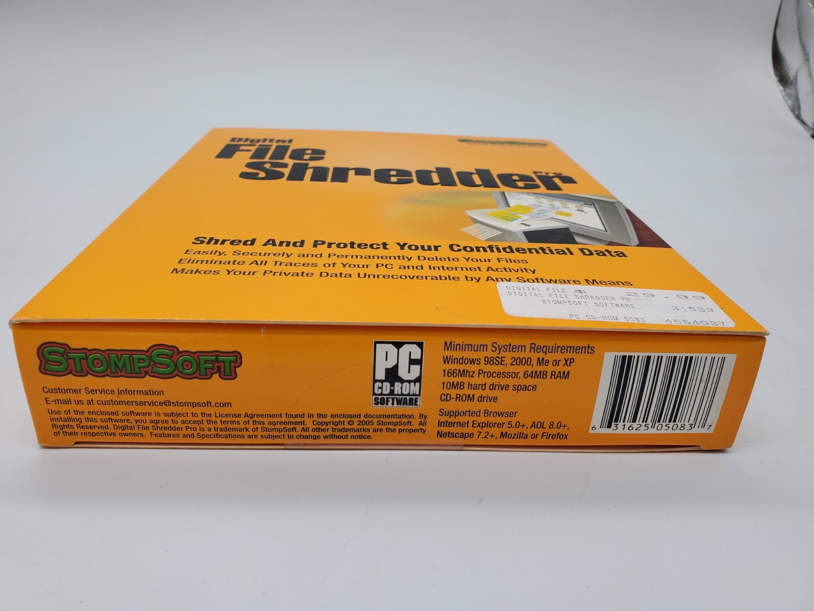 Digital Drive Shredder Pro- StompSoft – 2005 – Sealed New!