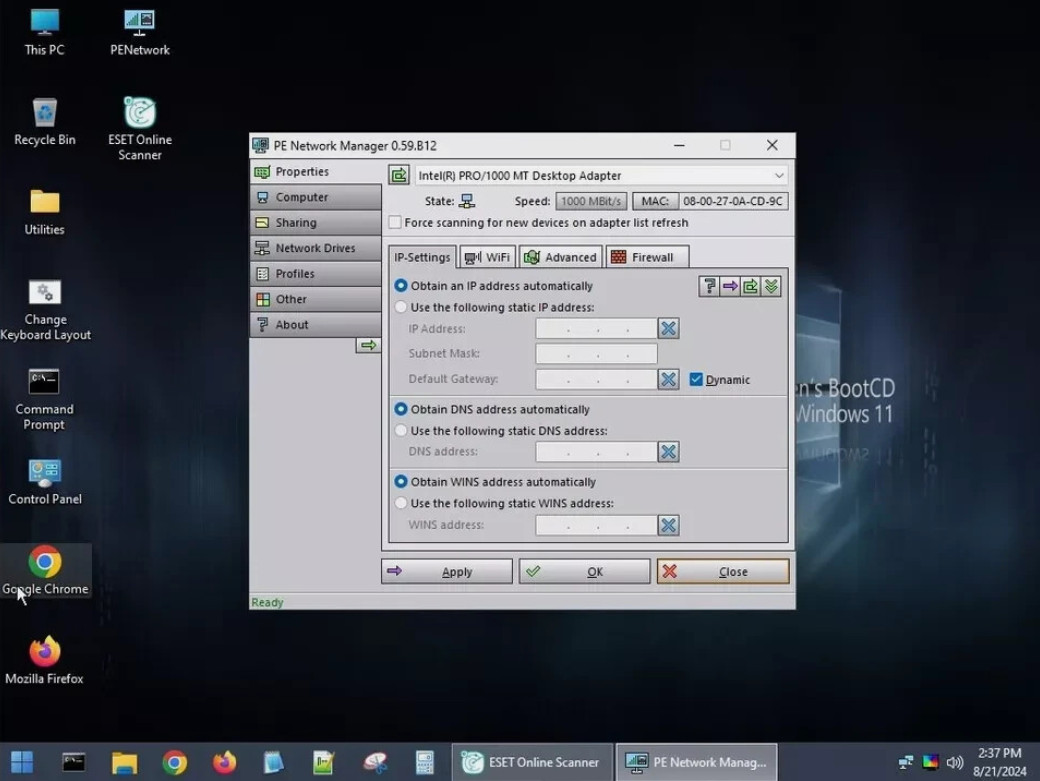 Hiren’s Boot DVD PE 1.0.8 Recover & Repair Windows XP 7 8 10 & 11 CD