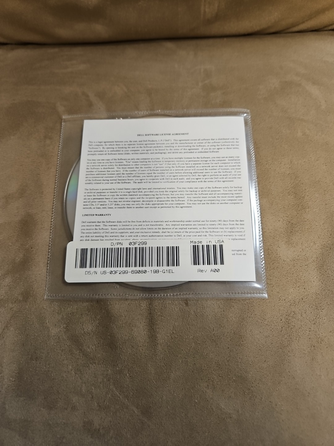Dell Application Software CD For Roxio Easy CD Creator 5.01 Basic