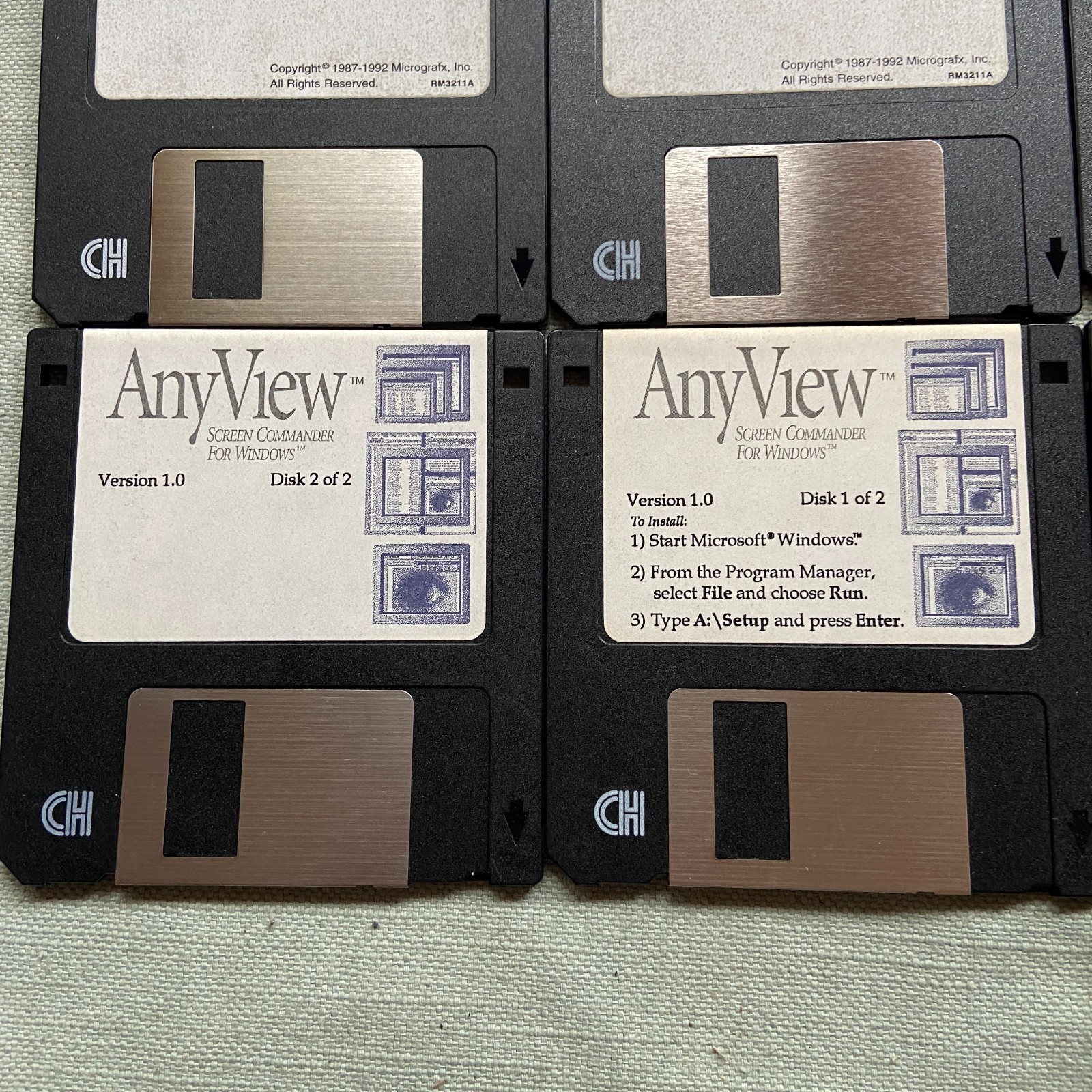Software Lot 3.5” Micrografx PhotoMagic Photoshop WOW AnyView Screen Commander
