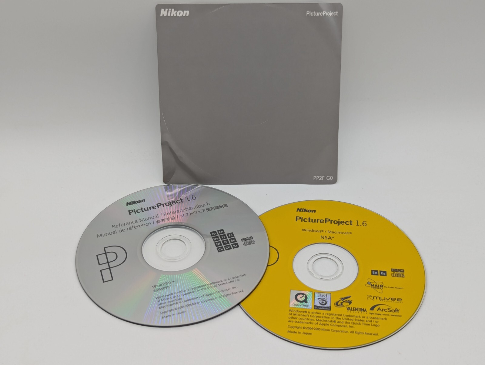Nikon Picture Project 1.6 CD-Rom Software / Reference Manual 2 CDs