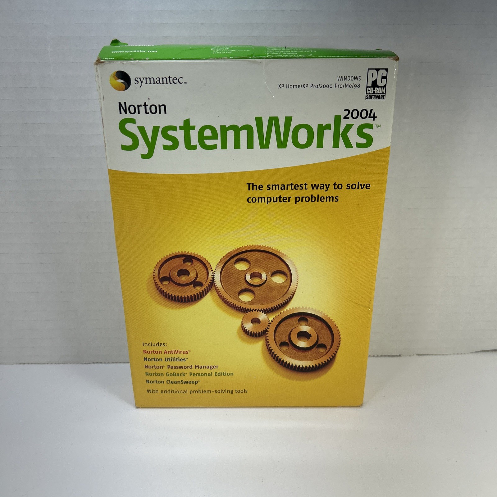Norton SystemWorks 2004 Vintage Software CD and Manual (open box)